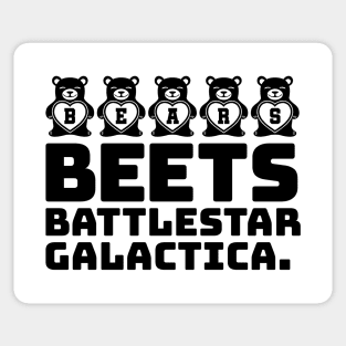 Bears Beets Battlestar Galactica Sticker